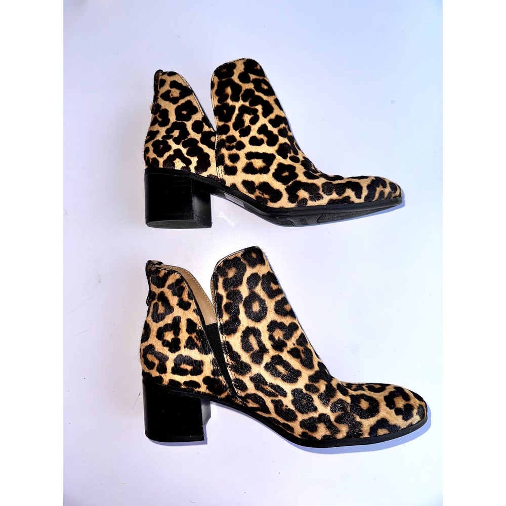 Franco Sarto Cheetah Short Boots Size 7